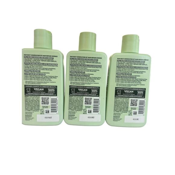 3 Garnier Fructis hair filler + ceramide color repair shampoo 3% sulfate free - Picture 2 of 2